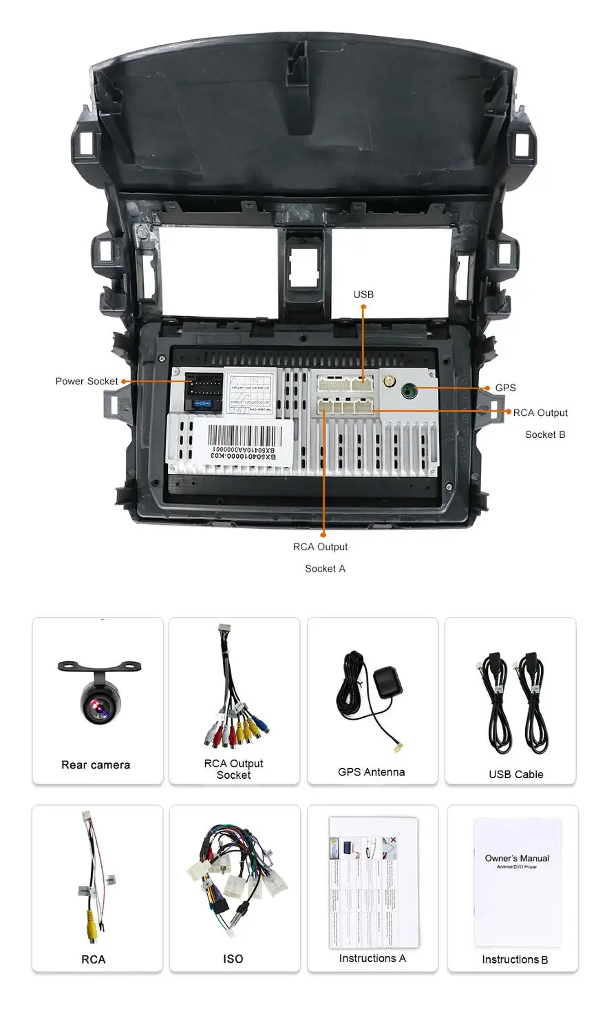 Мультимедийный плеер для Toyota Corolla E140/150 Android 10 0 DVD-радио стерео GPS-навигация 2008 2009 2010