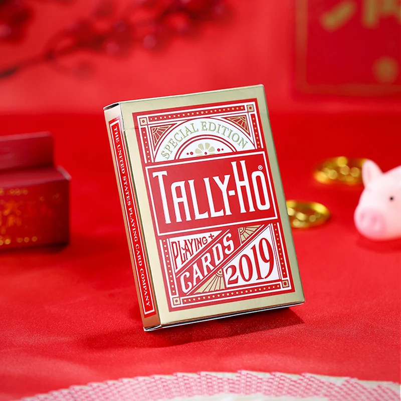 2019 Tally Ho красные игральные карты Китайский Новый Год Ограниченная серия колода