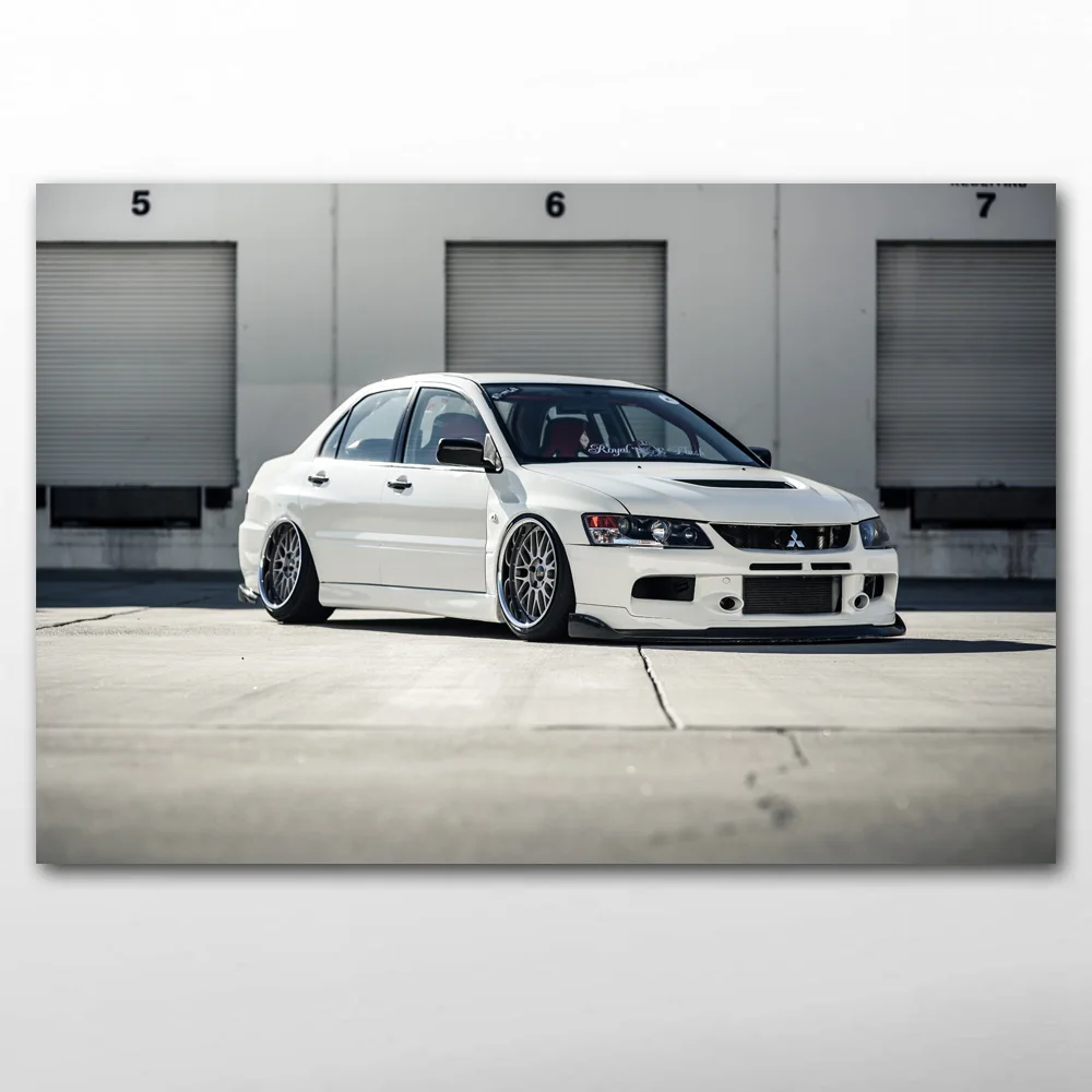 Плакаты и принты для спортивного автомобиля Mitsubishi Evolution обои на холсте настенные