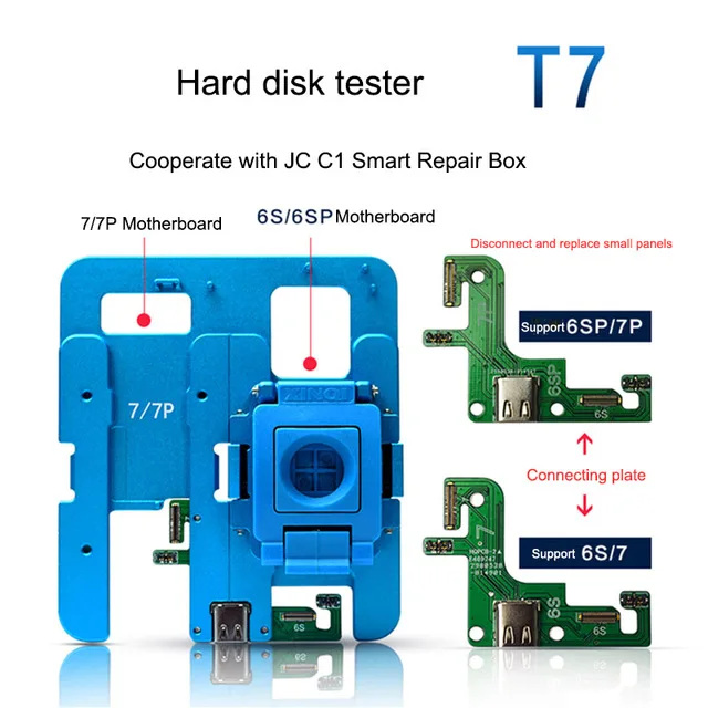 Плоский тестер для жестких дисков JC NAND N7 N8 NX iPhone X/XS/XSMAX 7 7P 8 8P|Наборы