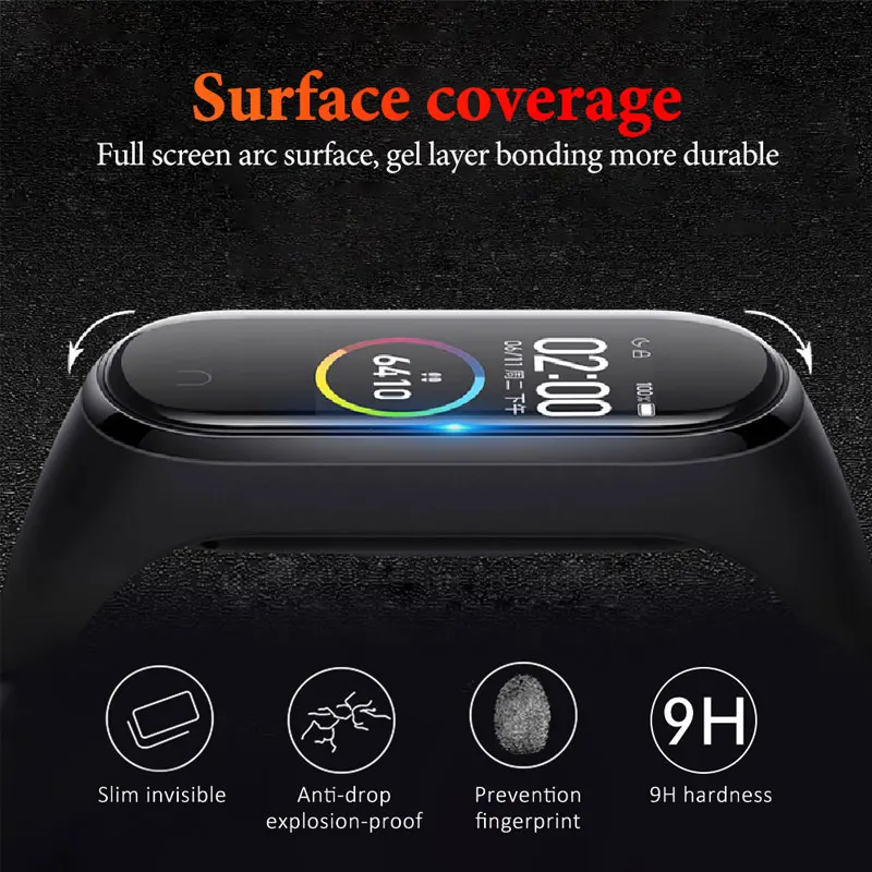Hydrogel Film For Xiaomi Mi Band 5 4 Wristband Screen Protective band5 Soft Protector Scratch Prevention | Мобильные телефоны и