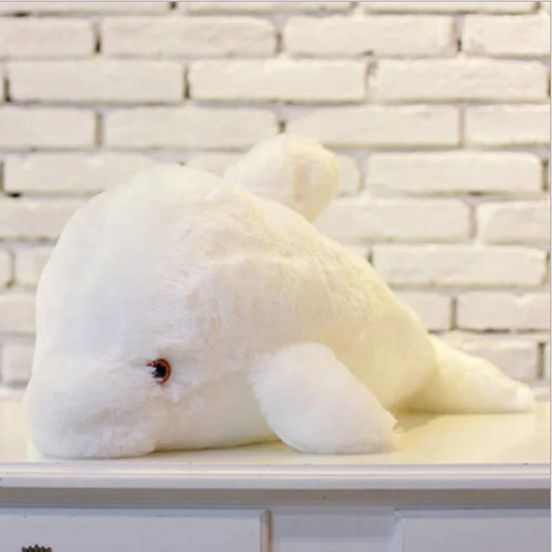 Красочная светодиодная плюшевая игрушка милый Дельфин светоизлучающие мягкие