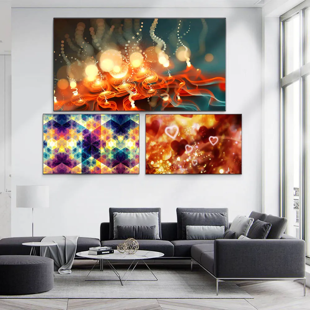 

Abstract oil painting floating light art canvas painting living room corridor office home decoration mural