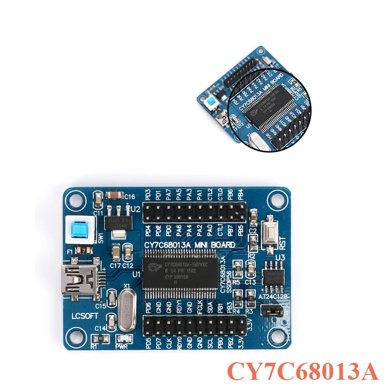 EZ USB FX2LP CY7C68013A макетная плата логический анализатор + исходный код|Запасные части|