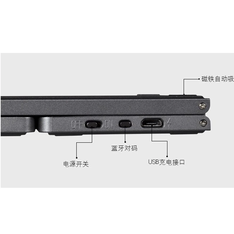 

Portable Folding Bluetooth Mini Keyboard Foldable Wireless Touchpad En Keypad for IOS/Android/WindowsTablet