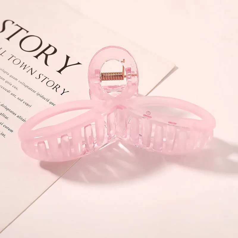 

New Women Girls Cute Hollow Geometric Brown Plastic Hair Claws Sweet Headband Hair Clips Hairpins Fashion Hair Accessories