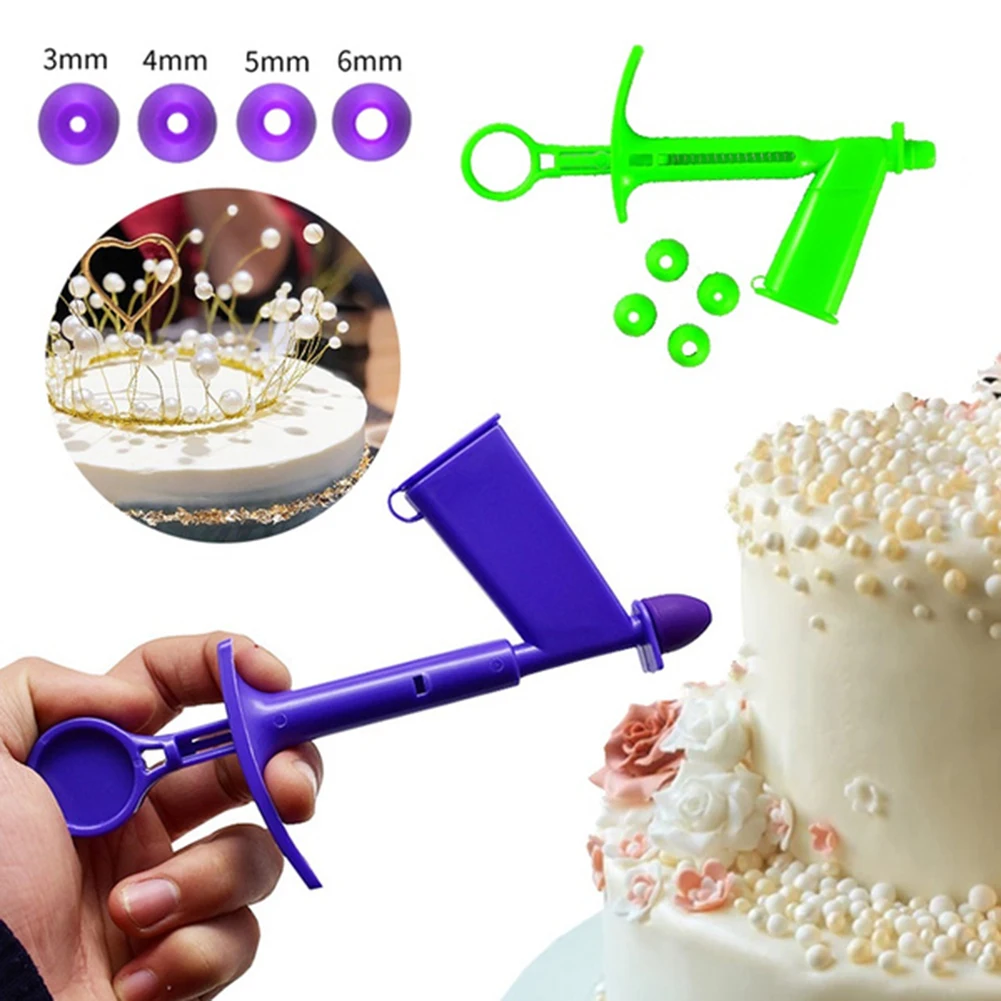 

Decorator Pearl Particles Nozzles Pistol Detachable Bakery Utensils Applicator Cake Decorating Tools Pastry and Bakery Accessory