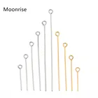 Штифты с открытым глазом из нержавеющей стали 100 для изготовления ювелирных изделий своими руками, калибр 23, 50-304 шт.