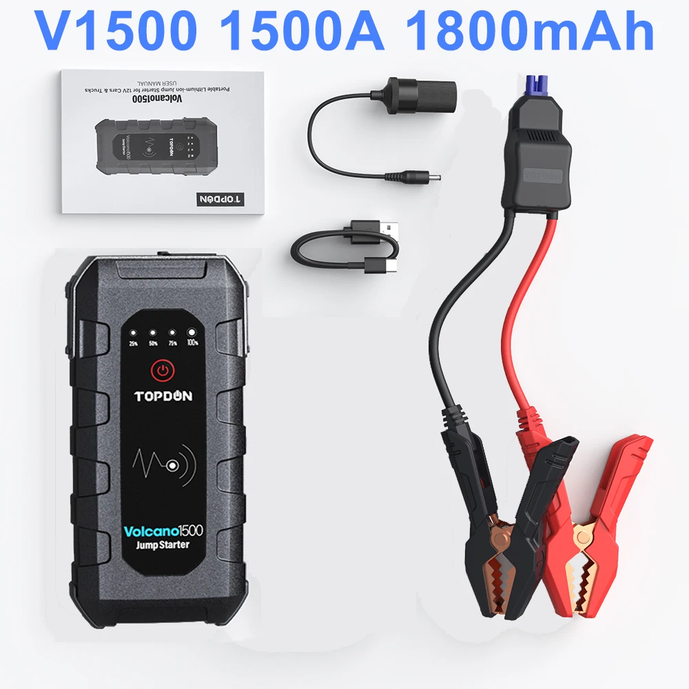 

TOPDON V1500 12V 18000mAh Booster