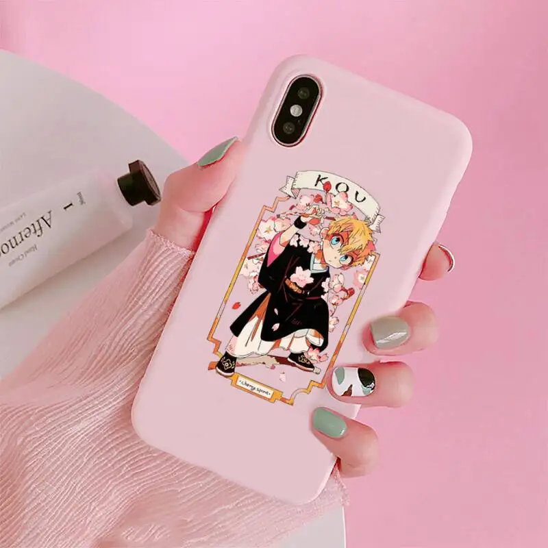 

Toilet Bound Hanako Kun Phone Case Candy Color for iPhone 6 7 8 11 12 s mini pro X XS XR MAX Plus