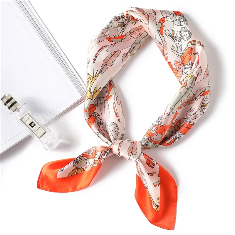 

Ruicesstai Zijde Satijn Vrouwen Vierkante Sjaal Print Dames Wrap Bandana Head Haar Sjaal Sjaals Tas Accessoires Zakdoek 70*70cm