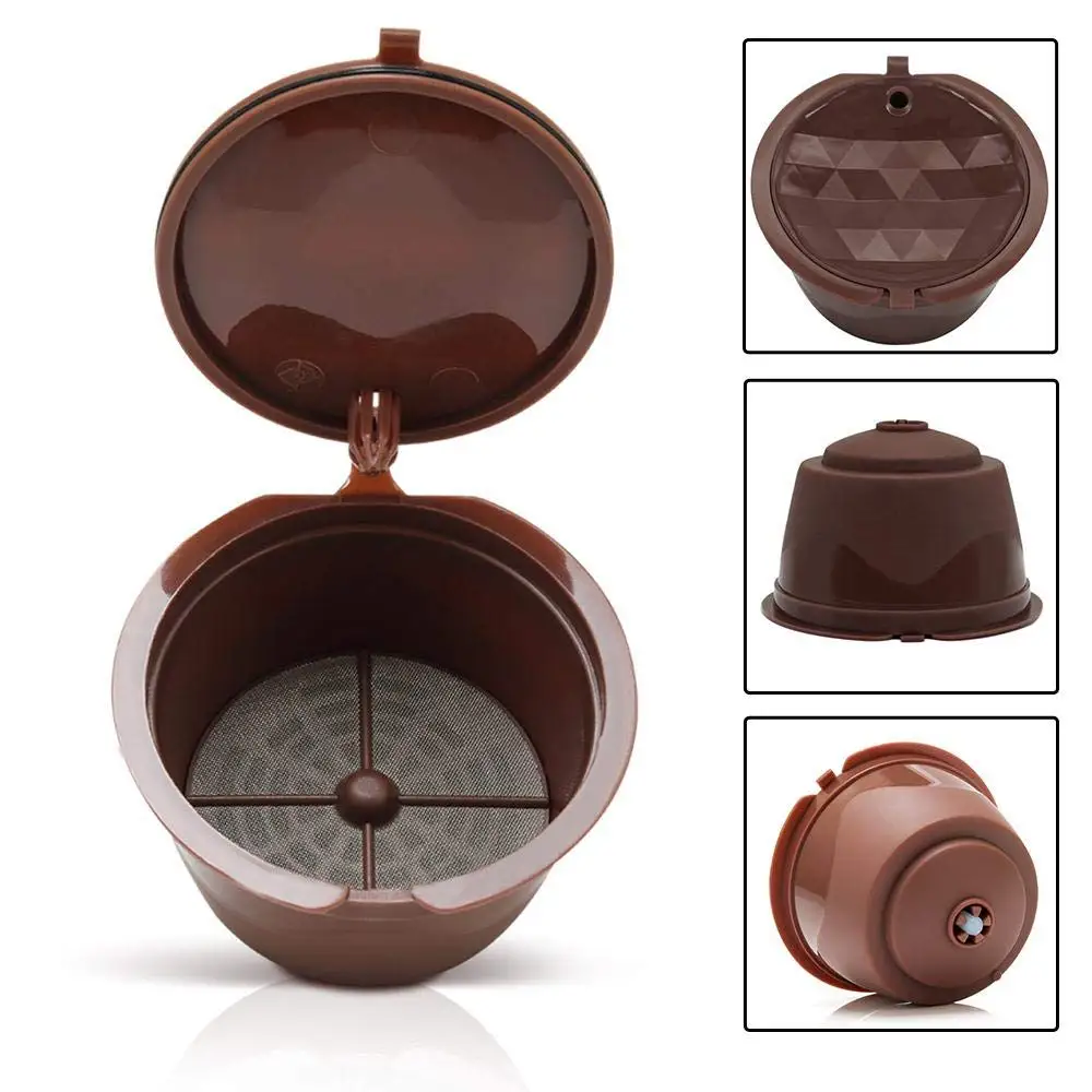 

Best Reusable 2/3/6pcs/packet 3rd Reusable For Dolce Gusto Rich Crema Coffee Capsule Dolce Gusto Nescafe Machine Coffee Filter