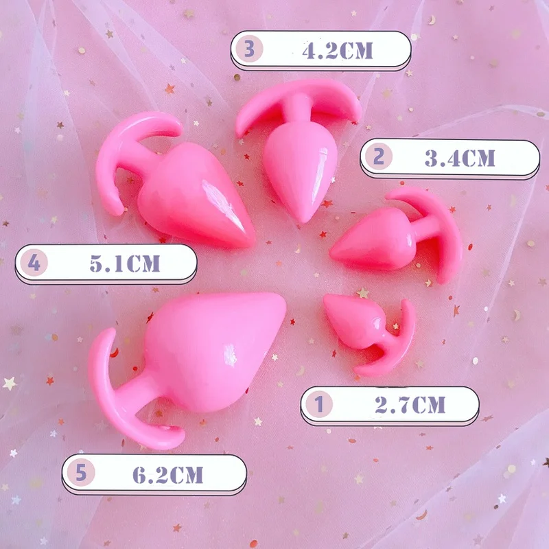 Розовый Силиконовый Анальная пробка эластичный массажер простаты БДСМ секс