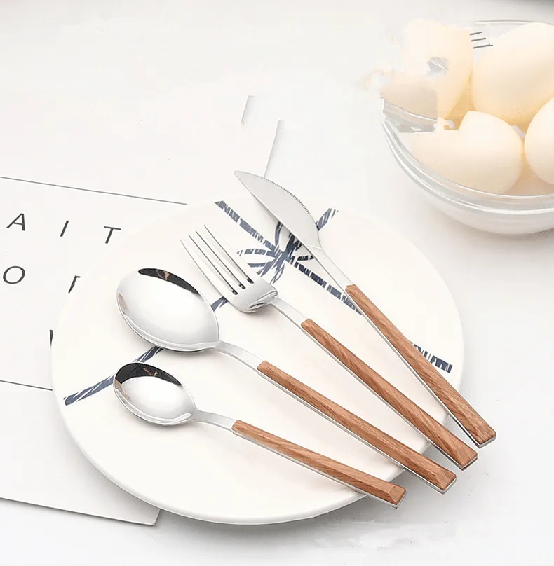 

4 шт./набор, столовые приборы из нержавеющей стали