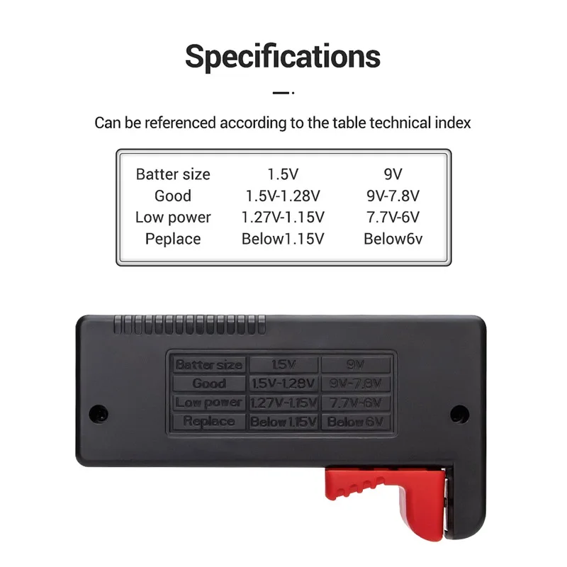 Устройство для проверки емкости аккумуляторов AA/AAA/C/D/9 В/1 5 в | Инструменты