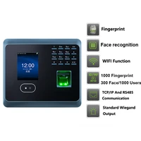 2 8 inch lcd wifi fingerprint face recognition access control time attendance system tcpip rj45 rs485