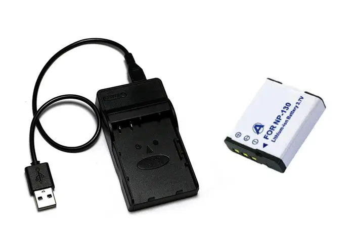 NP-130, NP130, NP-130DBA CNP-130 CNP130 Батарея+ Зарядное устройство для объектива с оптическими зумом Casio Exilim EX-H30 ZR100 ZR200 ZR300 ZR1000 ZR1200 ZR3500 ZR1500 - Цвет: Белый