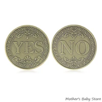 yes or no commemorative coin floral yes no letter coin classic tricks toy props
