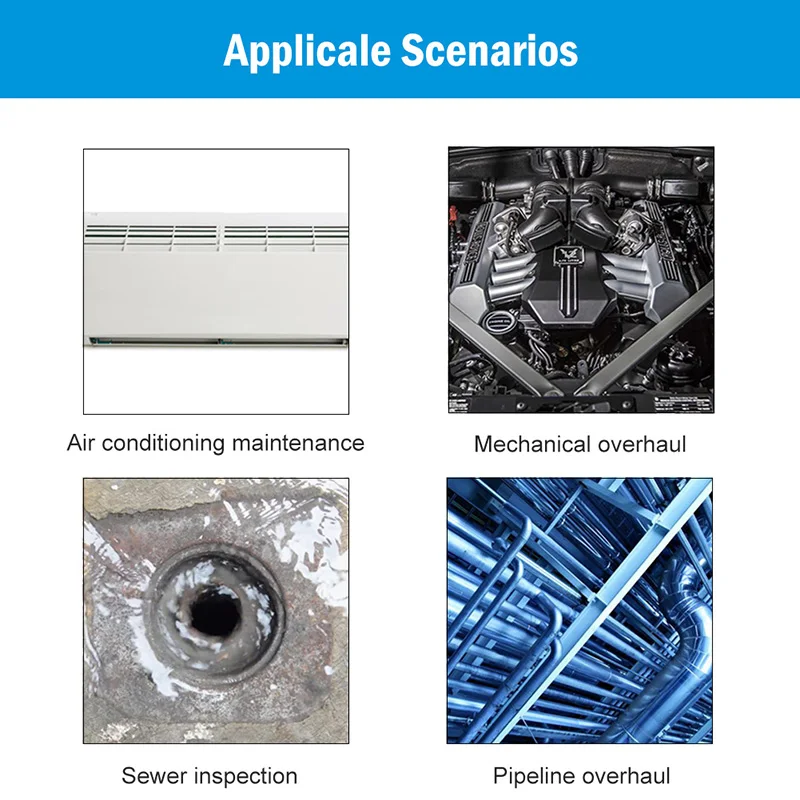 Беспроводной эндоскоп IP67 Водонепроницаемый WiFi бороскоп Полужесткий гибкий 2 Мп HD