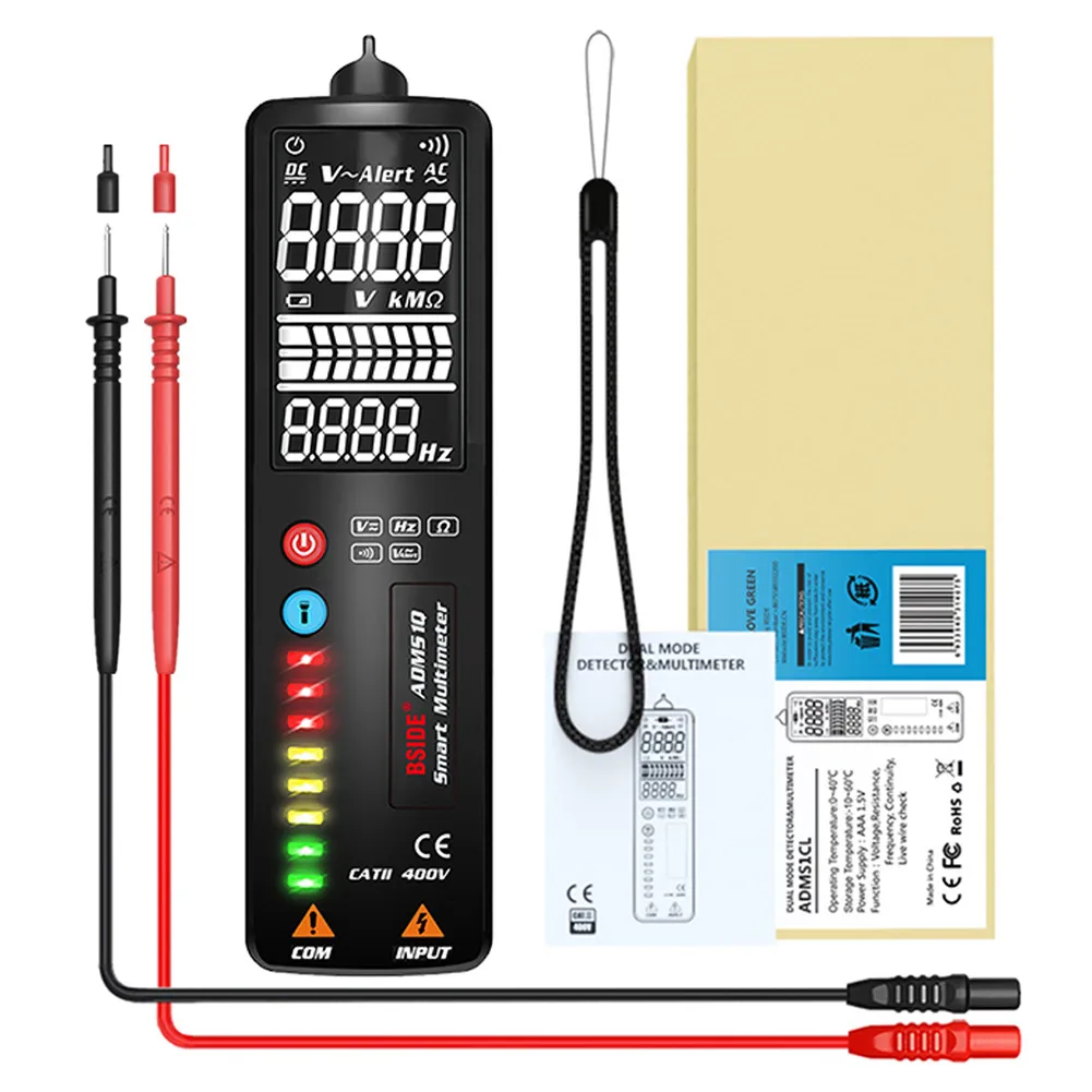 

ADMS1A/Q LCD Screen Digital Professional Multimeter Voltmeter 2000 Counts Smart Voltage Resistance Meter Tester Electric Tools