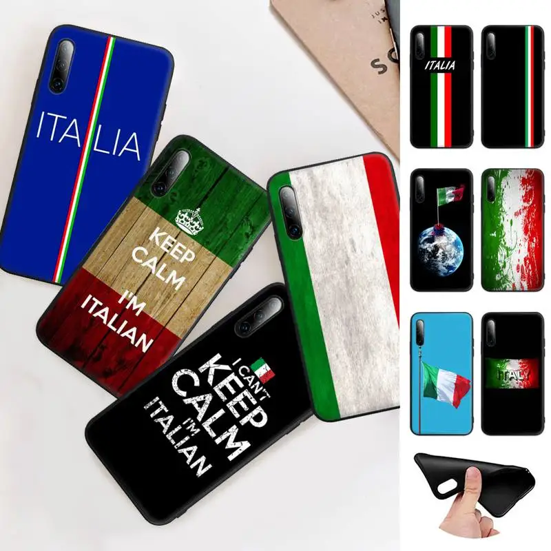 Чехол с итальянским флагом для телефона Huawei Y6 Y7 Y9 Prime 2019 Y9s Mate 10 20 40 Pro Lite Nova 5t