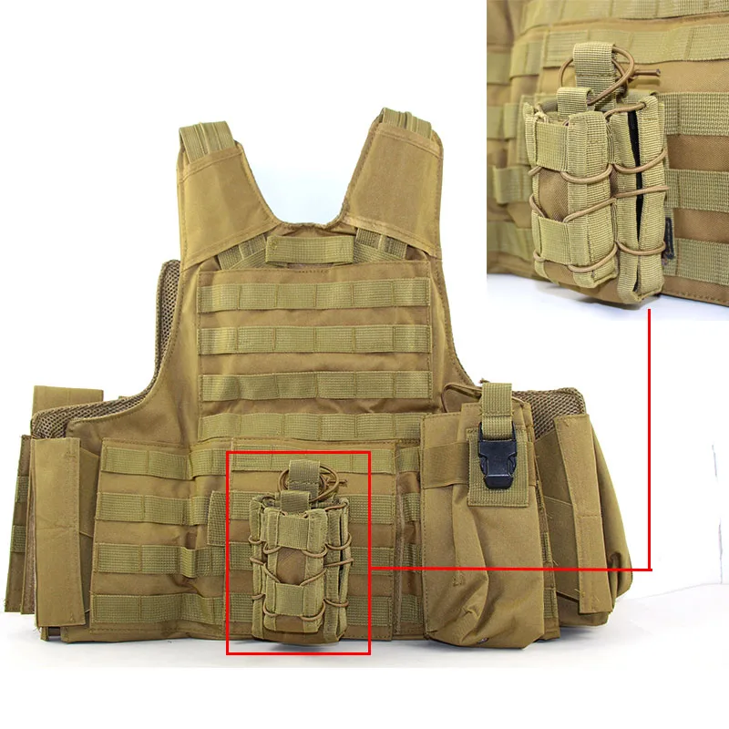 Тактическая Сумка для журналов Molle M4 M14 AK Airsoft открытая верхняя винтовка пистолет