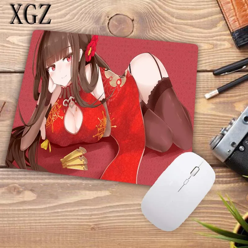 XGZ продвижение сексуальный коврик для мыши для девочек Аниме игровая клавиатура резиновый коврик мышь плеер ноутбук игра офис настольная панель 22x18 см