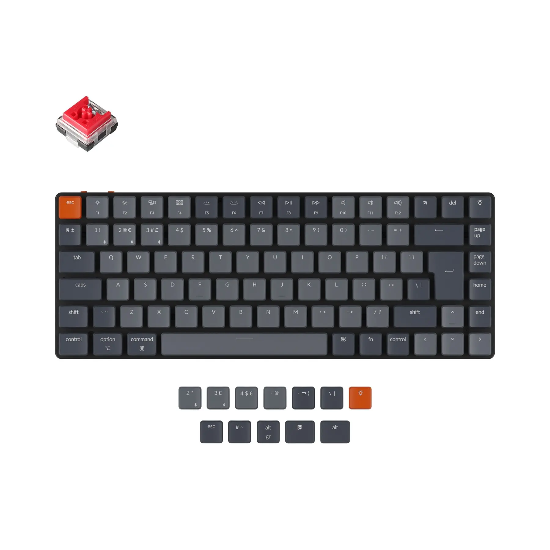 Keychron K3 D V2 UK ISO ультратонкая Беспроводная Механическая Низкопрофильная