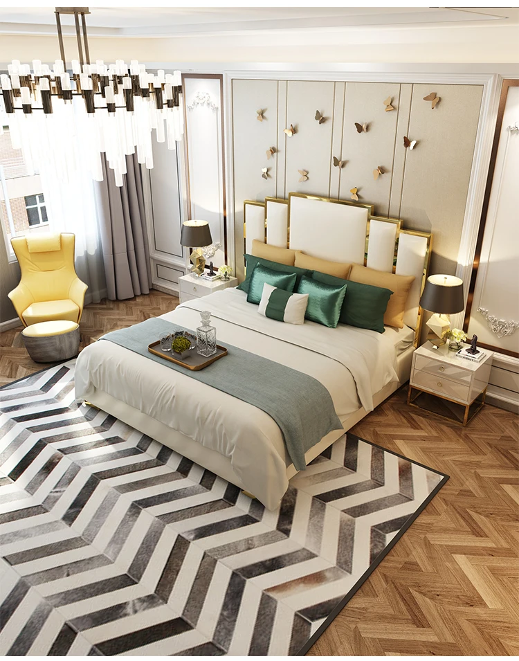 Элегантный Твердый дизайн мебель большого размера деревянная кровать|king wood beds|bed