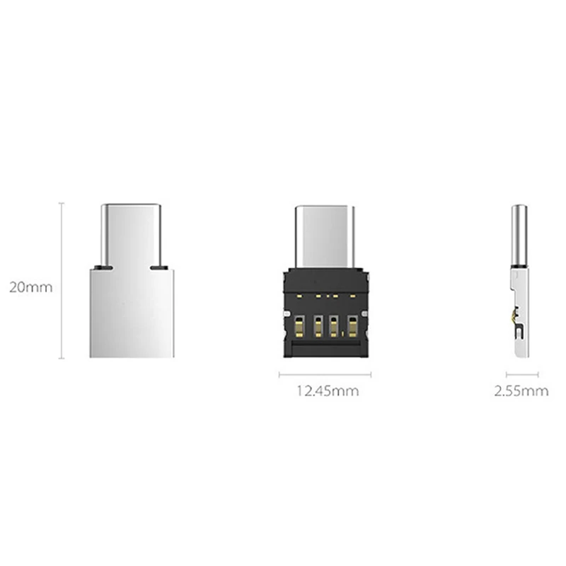 Переходник USB-C (штекер)/USB 3.1 (разъем) Поддержка OTG для планшета телефона на