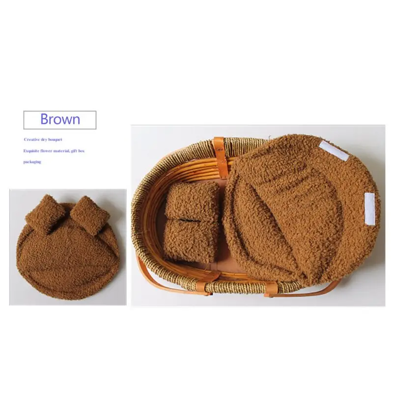 

Newborns Photography Props Baby Posing Pillow Basket Plush Mat Toddler Photo Shooting Infant Photoshoot Accessory