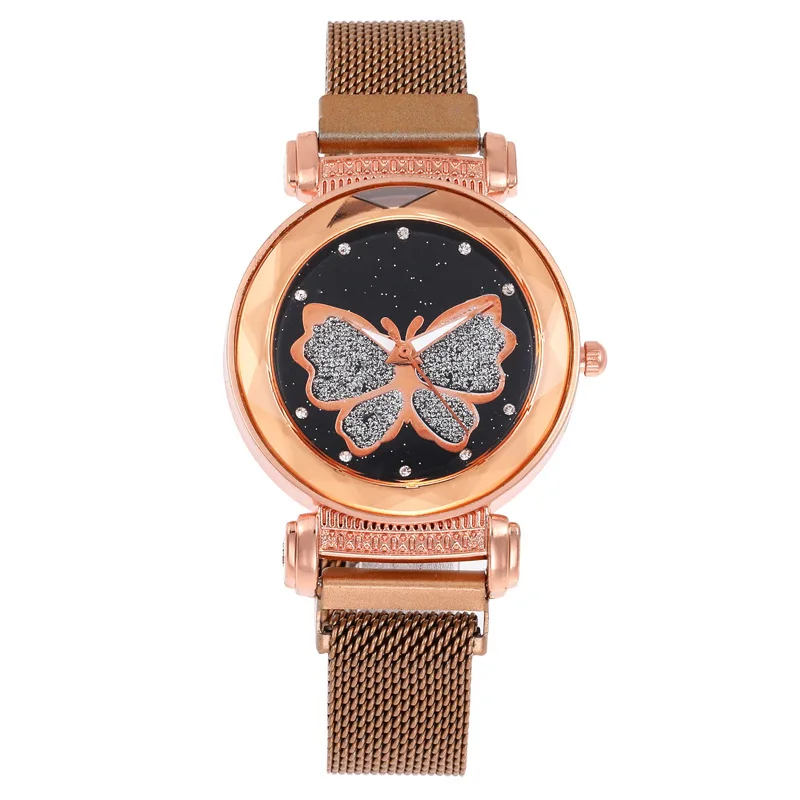 Новые модные милые бабочки точка Алмазный магнит стол девушки подарок часы -