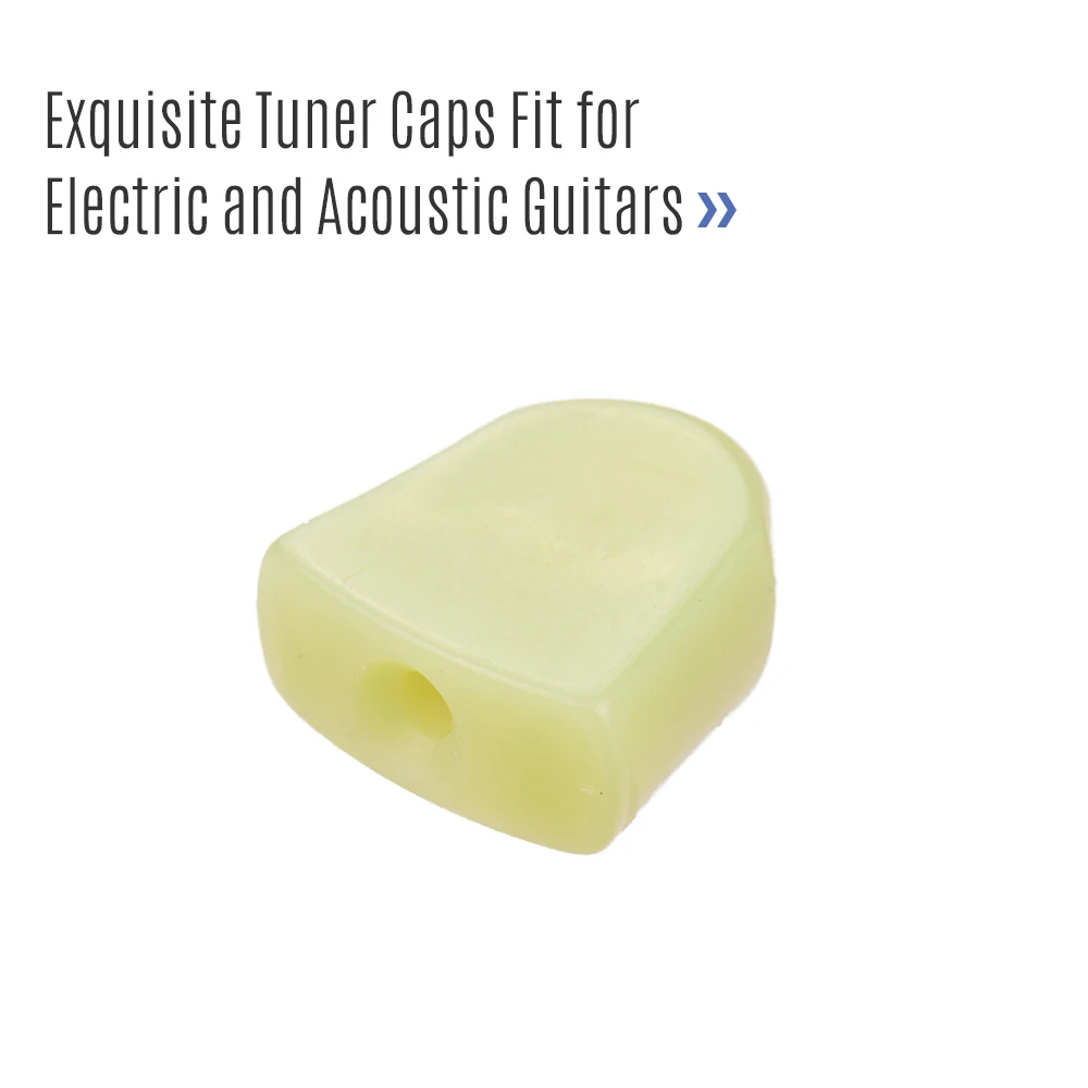 6pcs tuning peg kappen poliert tuner schlüssel taste kappe string knob griff mit schrauben washer teile für akustische und elektrische gitar
