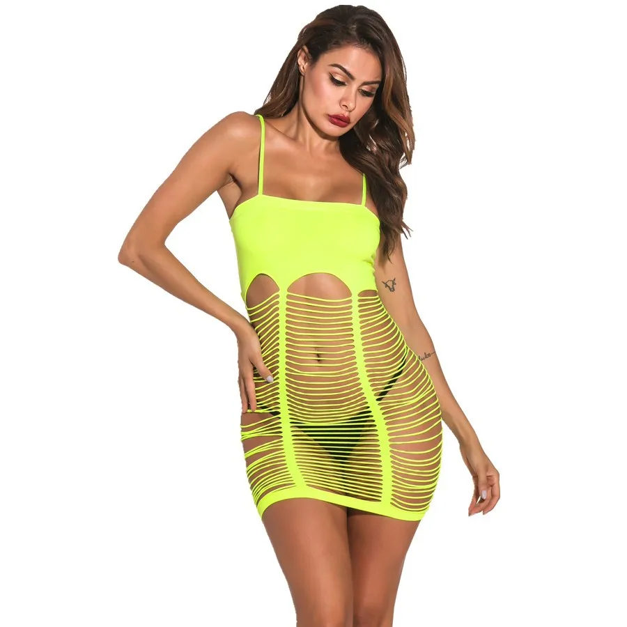 

Для женщин сексуальный восторг пижамы Спагетти ремень с открытыми плечами выдалбливают Прозрачный сплошной Цвет с низким вырезом на спине ...