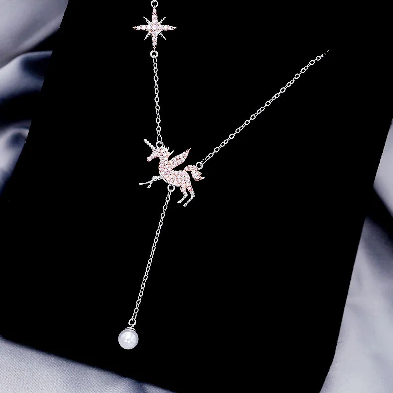 Новое модное ювелирное изделие SWOUR подвеска цвета белого золота с кристаллами