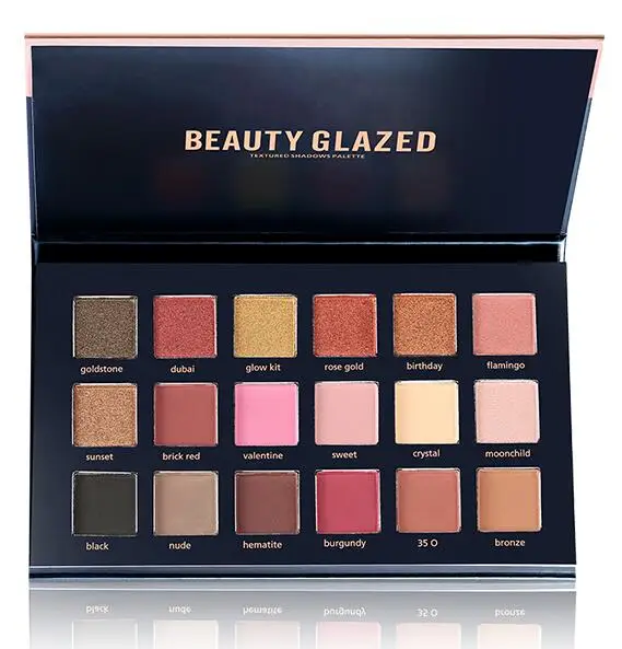 2018 Beauty Glazed 15 видов цветов мерцающие матовые пигментные Блестки для макияжа