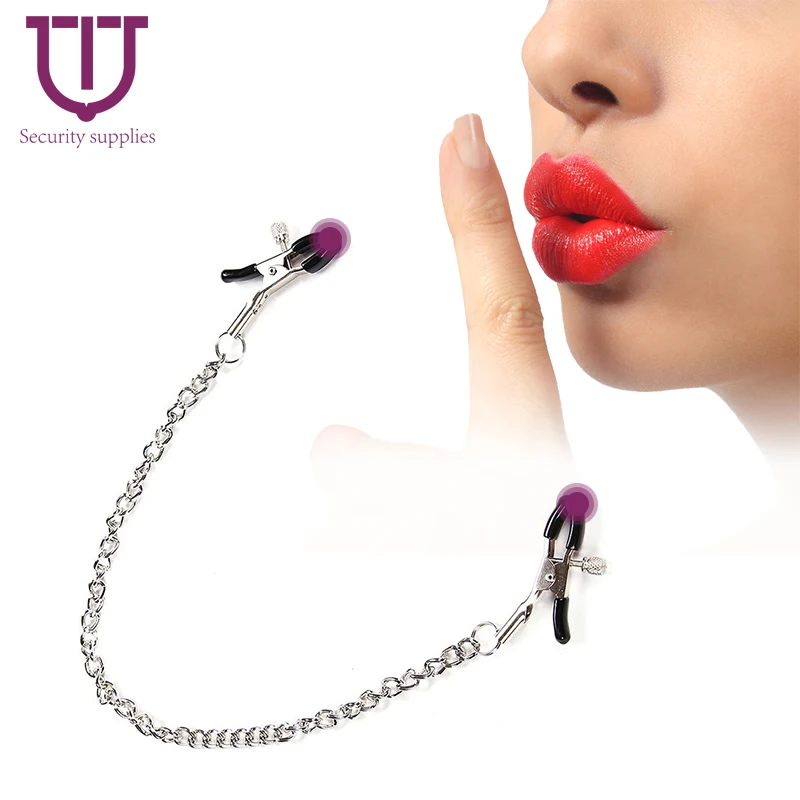 TIT металлический Ниппель зажим цепь 1 пара БДСМ Связывание продукт секс игрушка