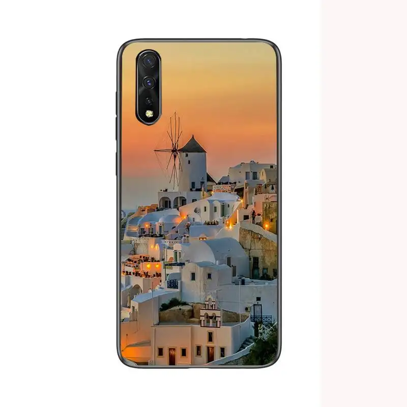 

Beautiful Oia Santorini Greece Phone Case for Samsung S7edge s8 s9plus s10 lite2019 2020 S20ULTRA S20plus Cover