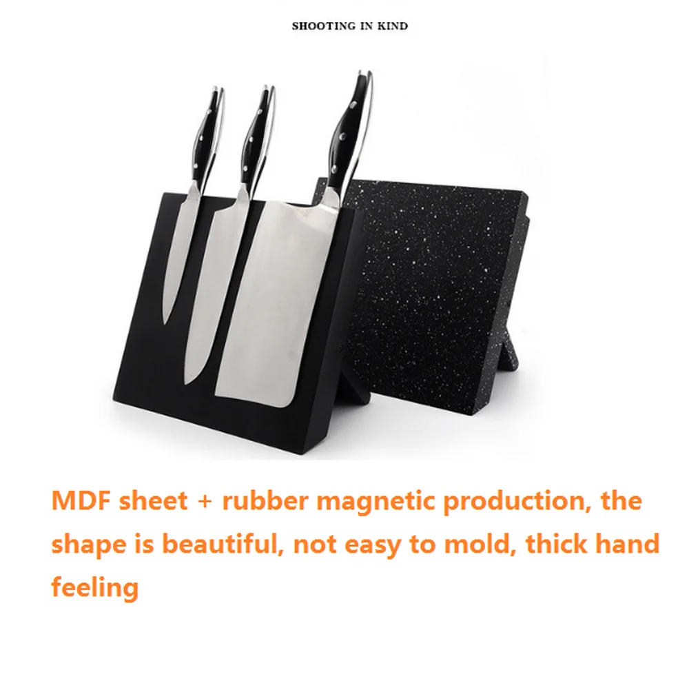 

MDF Magnetic Knife Holder with Powerful Magnet Knife Block Knife Bar Household Kitchen Knives Accessories Universal Knife Block