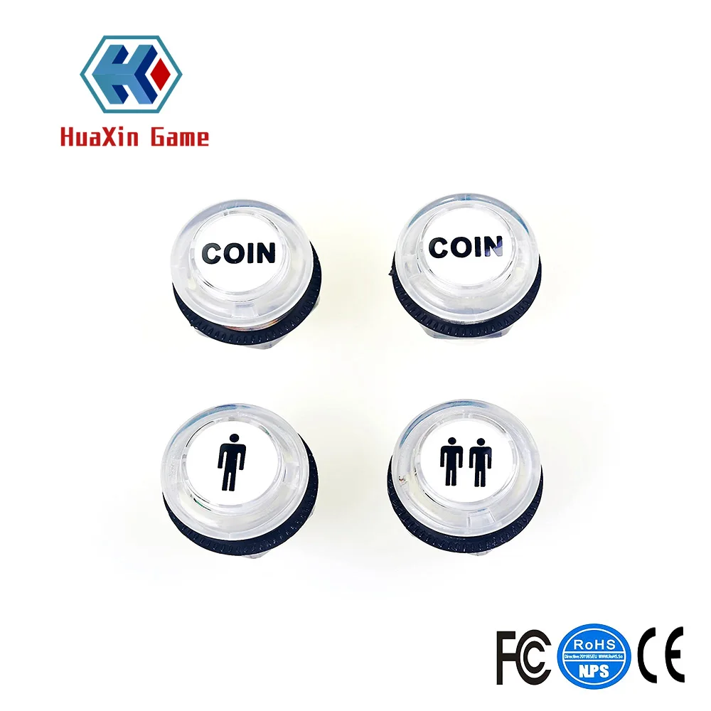 4 шт./лот 5 в светодиодная подсветка Кнопка 1P / 2P кнопки запуска игрока + 2x для монет