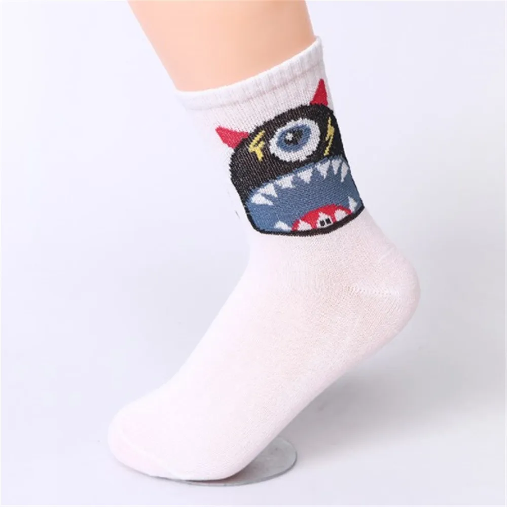 Носки женские хлопковые с забавным мультяшным аниме принтом|Мужские носки| |