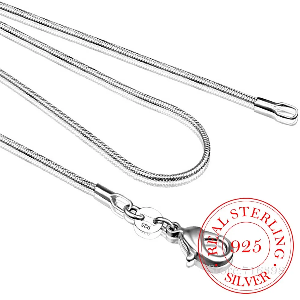 

10pcs/lot Promotion! Wholesale 925 Sterling Silver Necklace Silver Fine Jewelry Snake Chain 2MM 16-30inch Necklace for Women Men