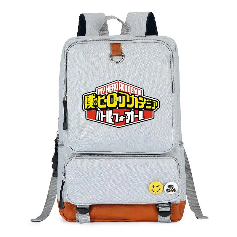 

Anime Schoolbag My Hero Academia Cosplay Backpack Multies Color Rucksack Unisex Student Satchel Boku no Hero Halloween Cos Bag