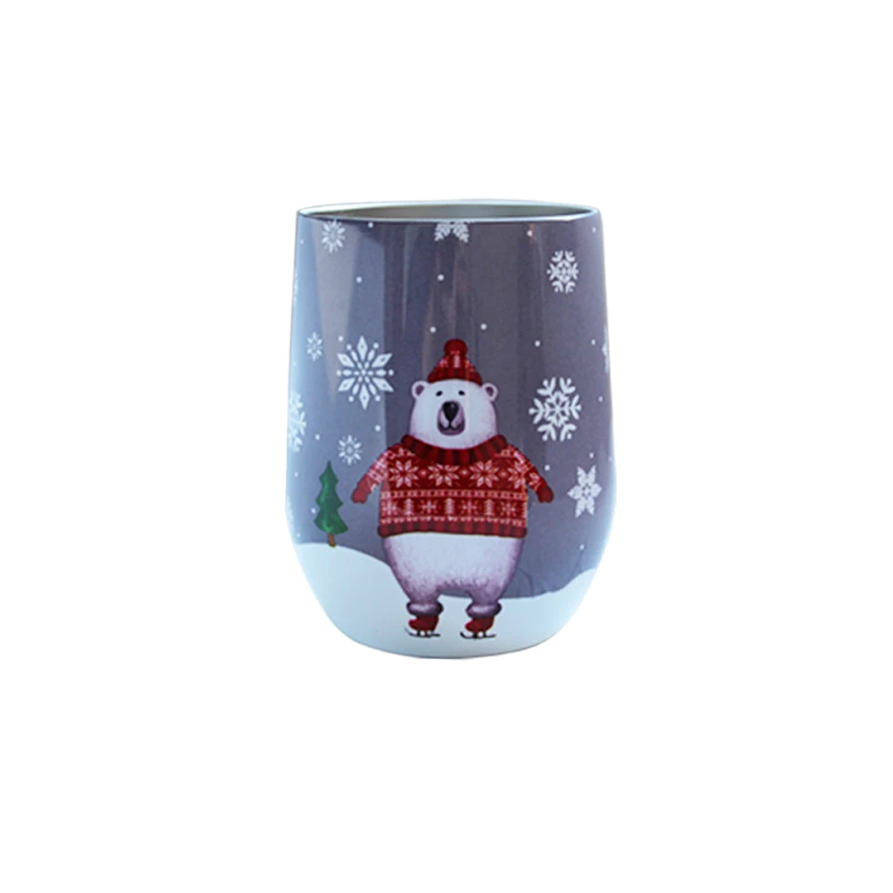 Чашка Санта Клауса зимняя Термокружка большая чашка для живота подростка из