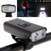 waterproof 1200lm 2 xml t6 led bicycle usb rechargeable mountain bike headlight with 6 modes and power display