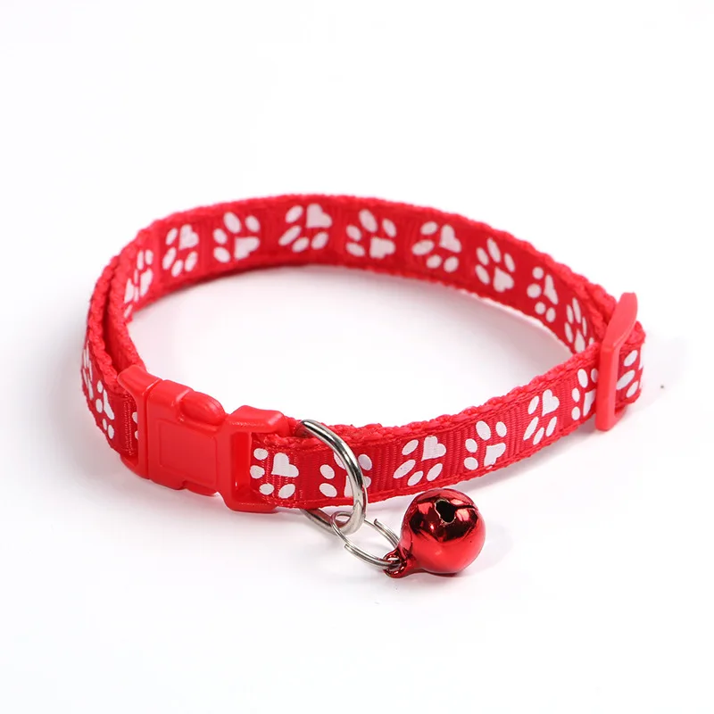 

Easy Wear Cat Dog Collar With Bell Adjustable Buckle Dog Collar Cat Puppy Pet Supplies Cat Dog Accessories Small Dog Chihuahua