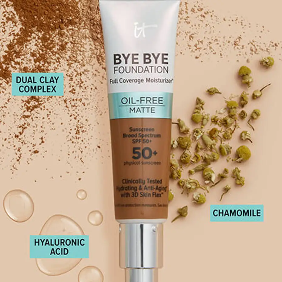 It Cosmetics Bye основа без масла матовое полное покрытие увлажняющий крем с SPF 50 +