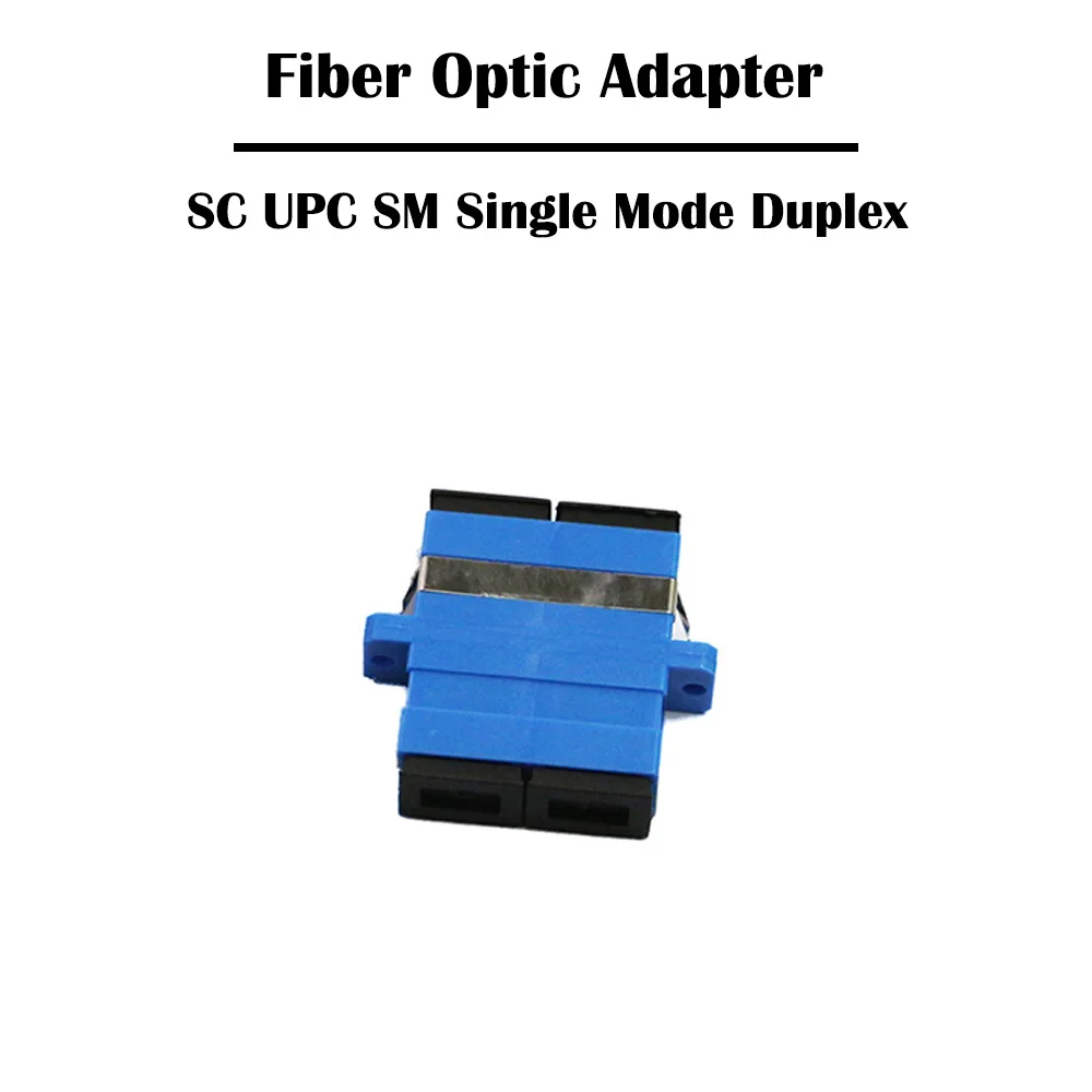 50 шт./лот SC дуплексный APC SM одномодовый волоконно оптический адаптер для FTTH