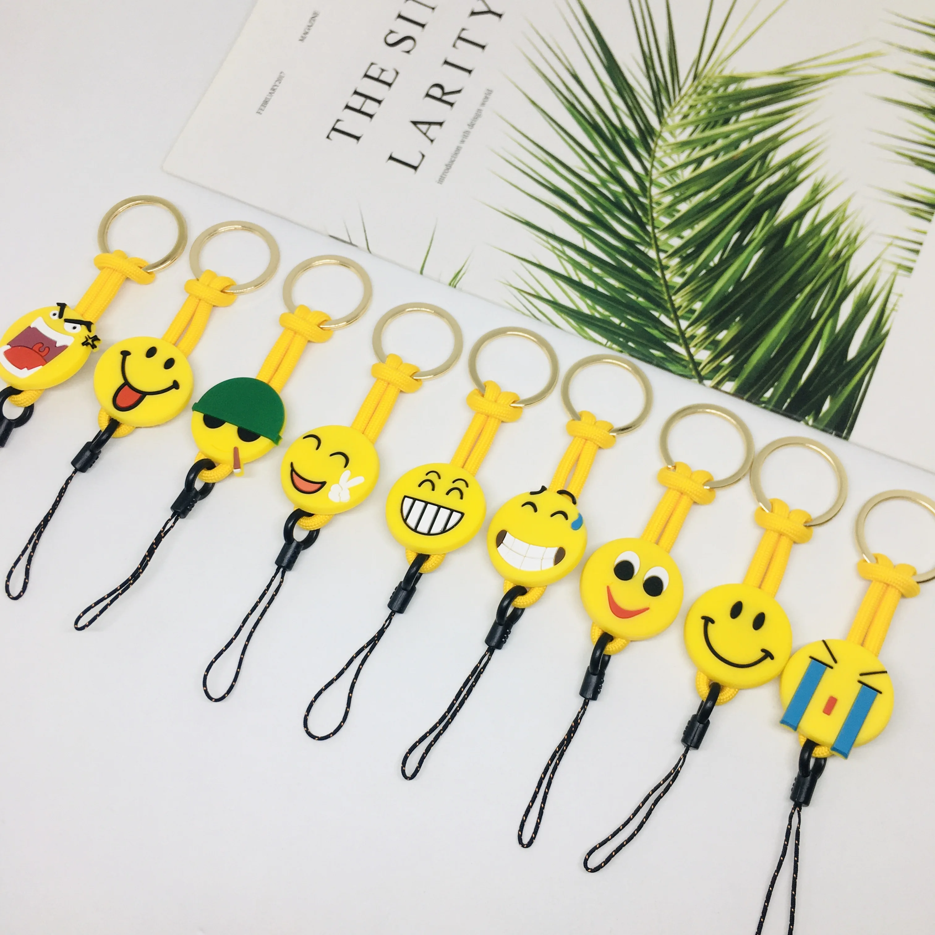 

Cute Emoticon Package Multi-function Ring Anti-drop Mobile Phone Lanyard/keychain/certificate/neckband Multi-style Wholesale