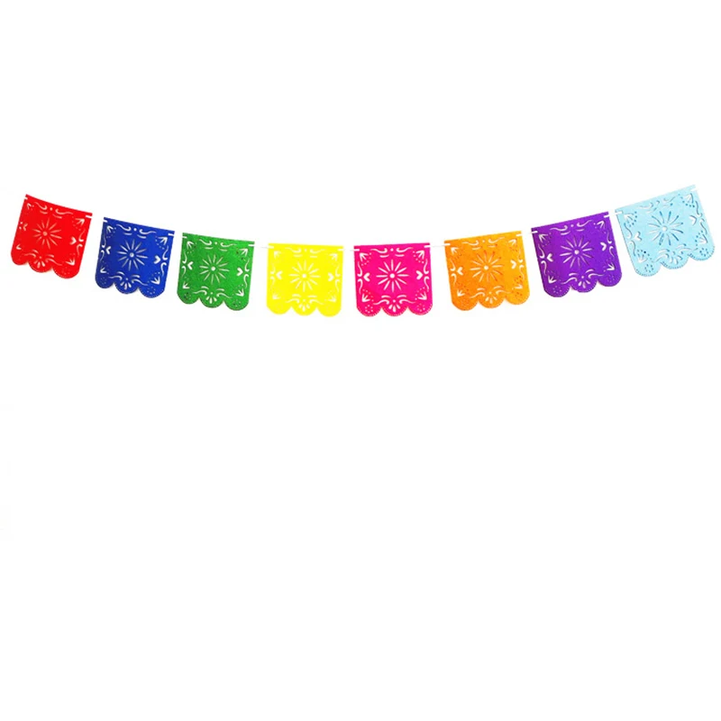 02 Pinata тематические Вымпел вечерние мексиканские баннер для свадебной вечеринки украшения красочная гирлянда баннер флага Год Вечерние принадлежности - Цвет: 02